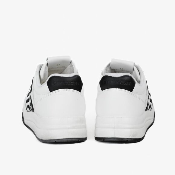 Givenchy White & Black G4 Leather Sneakers - Picture 3 of 13